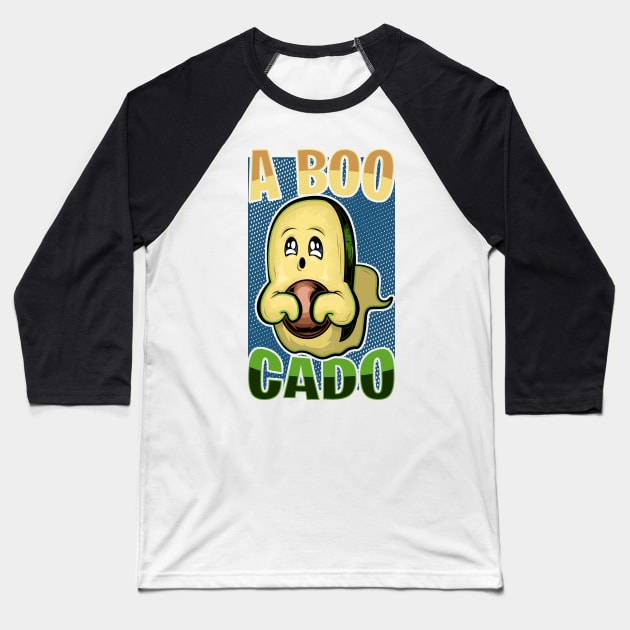 avocado halloween a boo cado funny Baseball T-Shirt by the house of parodies